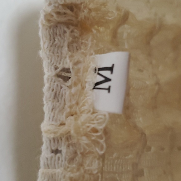 Beautiful Lace High Low Boho Summer Dress Size M Cream - Picture 11 of 11